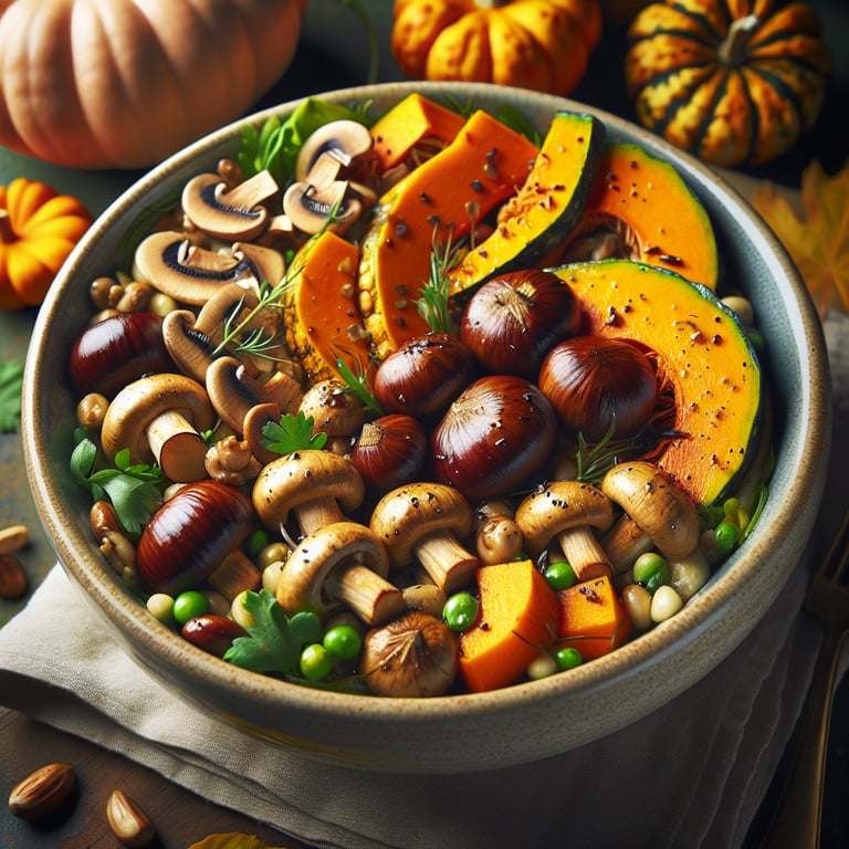 Bowl aux Crozets, Potiron et Champignons