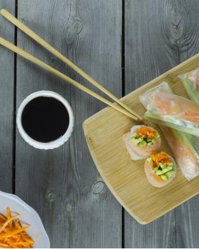 Rouleaux de Printemps au Saumon