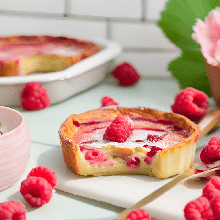 Clafoutis Rhubarbe et Framboises