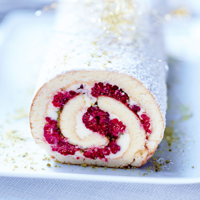 Bûche de Noël à la Framboise