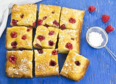 Brownie Chocolat Blanc et Framboises