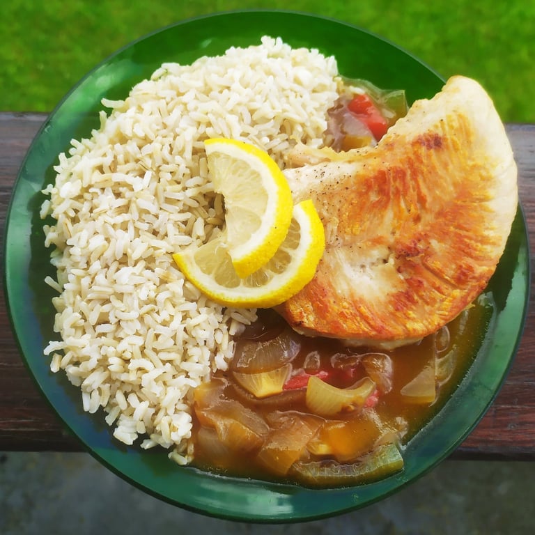 Poulet Yassa Revisité (blancs de Poulet)