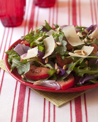 Salade de Roquette au Parmesan et aux Tomates Confites