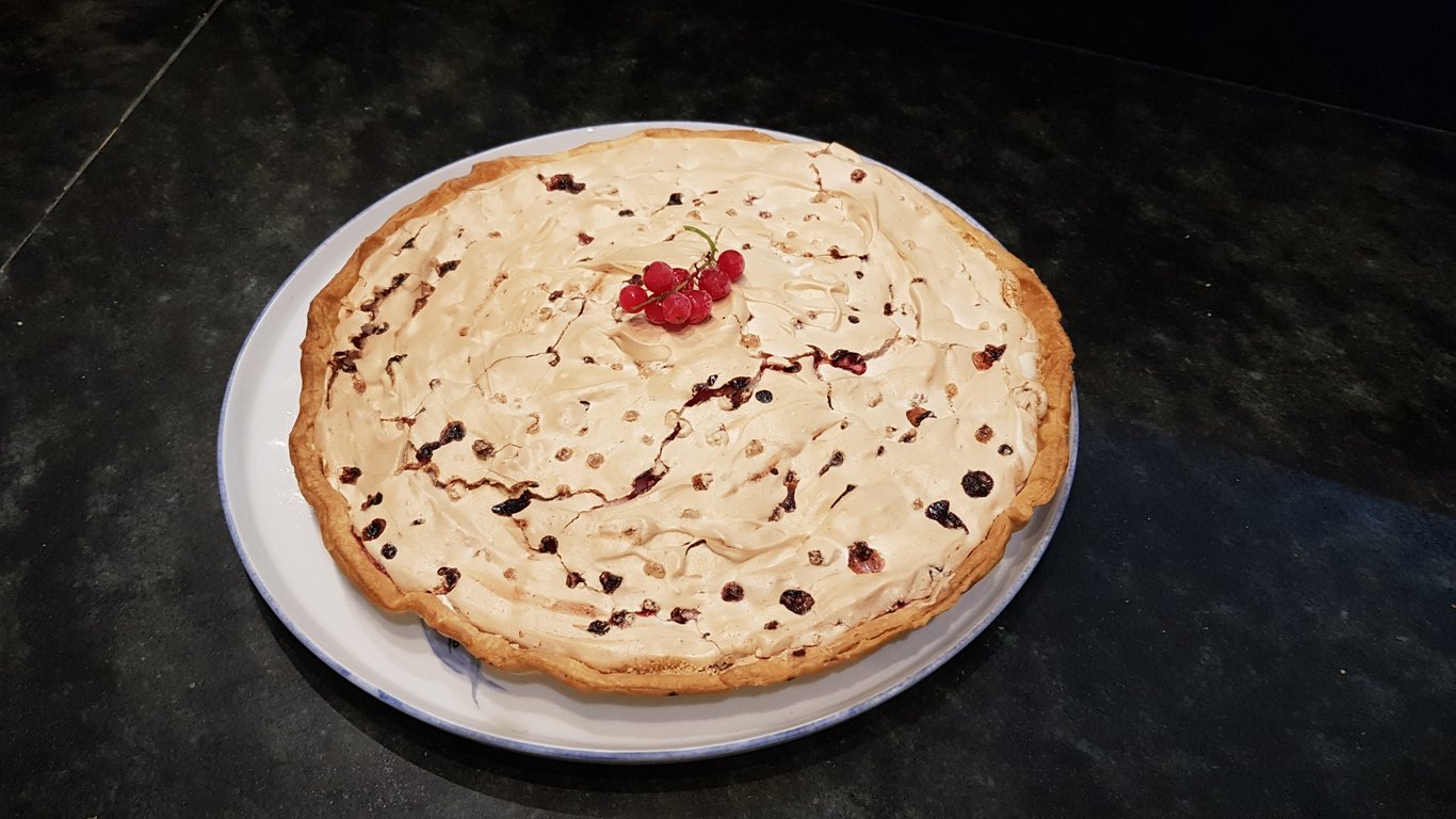Tarte Meringuée aux Groseilles
