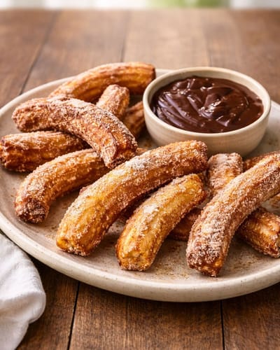 Churros, sauce chocolat