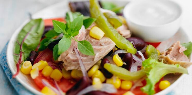 Salade de Riz, Thon et Maïs