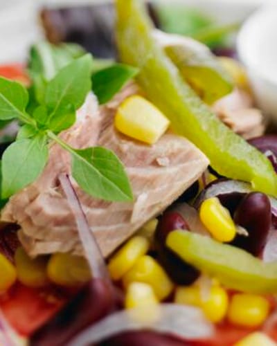 Salade de Riz, Thon et Maïs