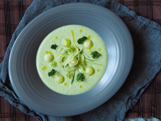 Soupe Froide de Concombre et Mascarpone
