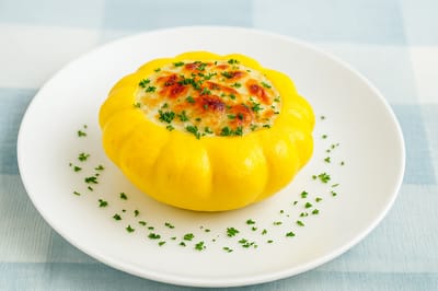 Pâtisson farci aux légumes