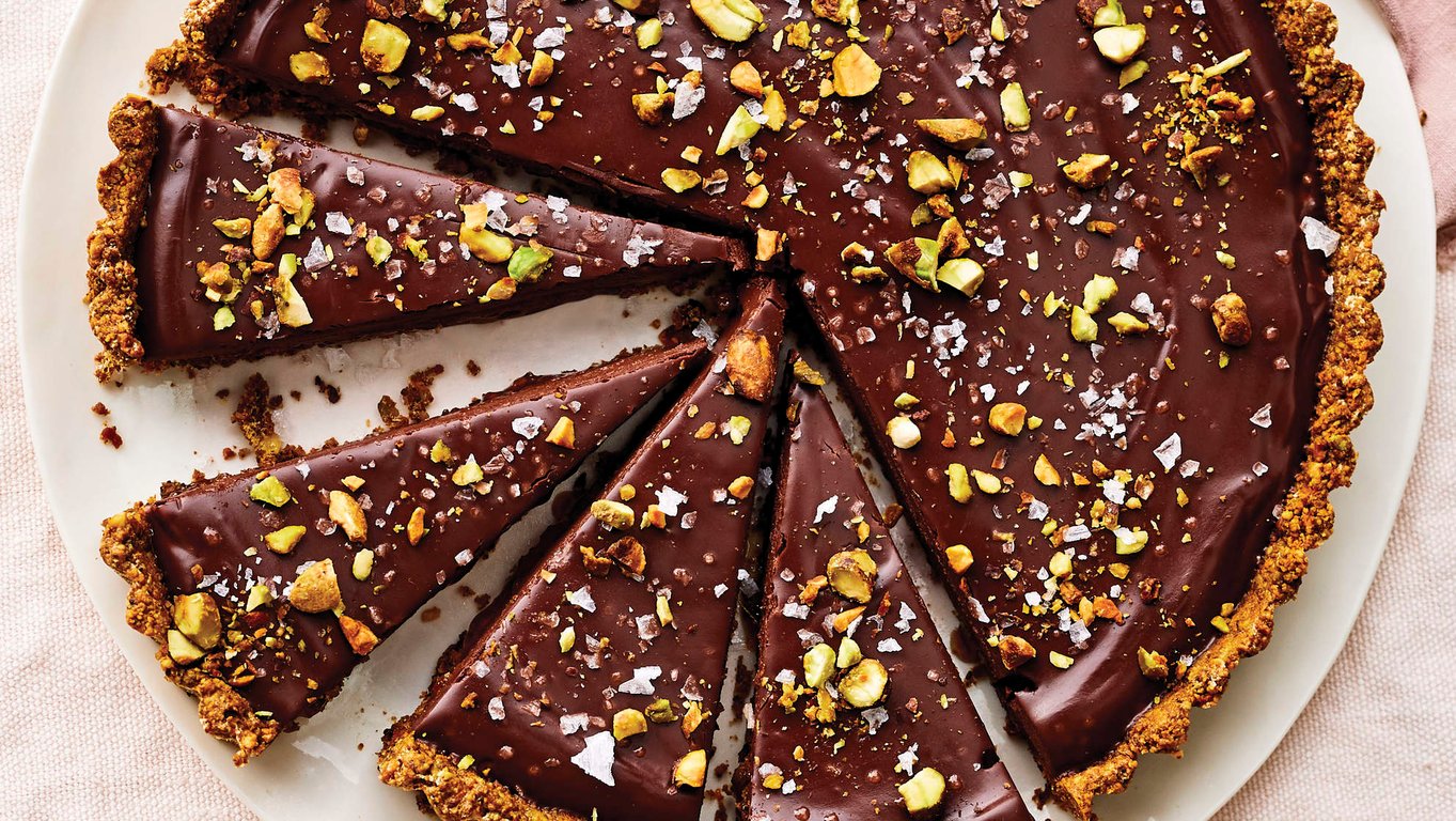 Tarte Chocolat Caramel et Pistache