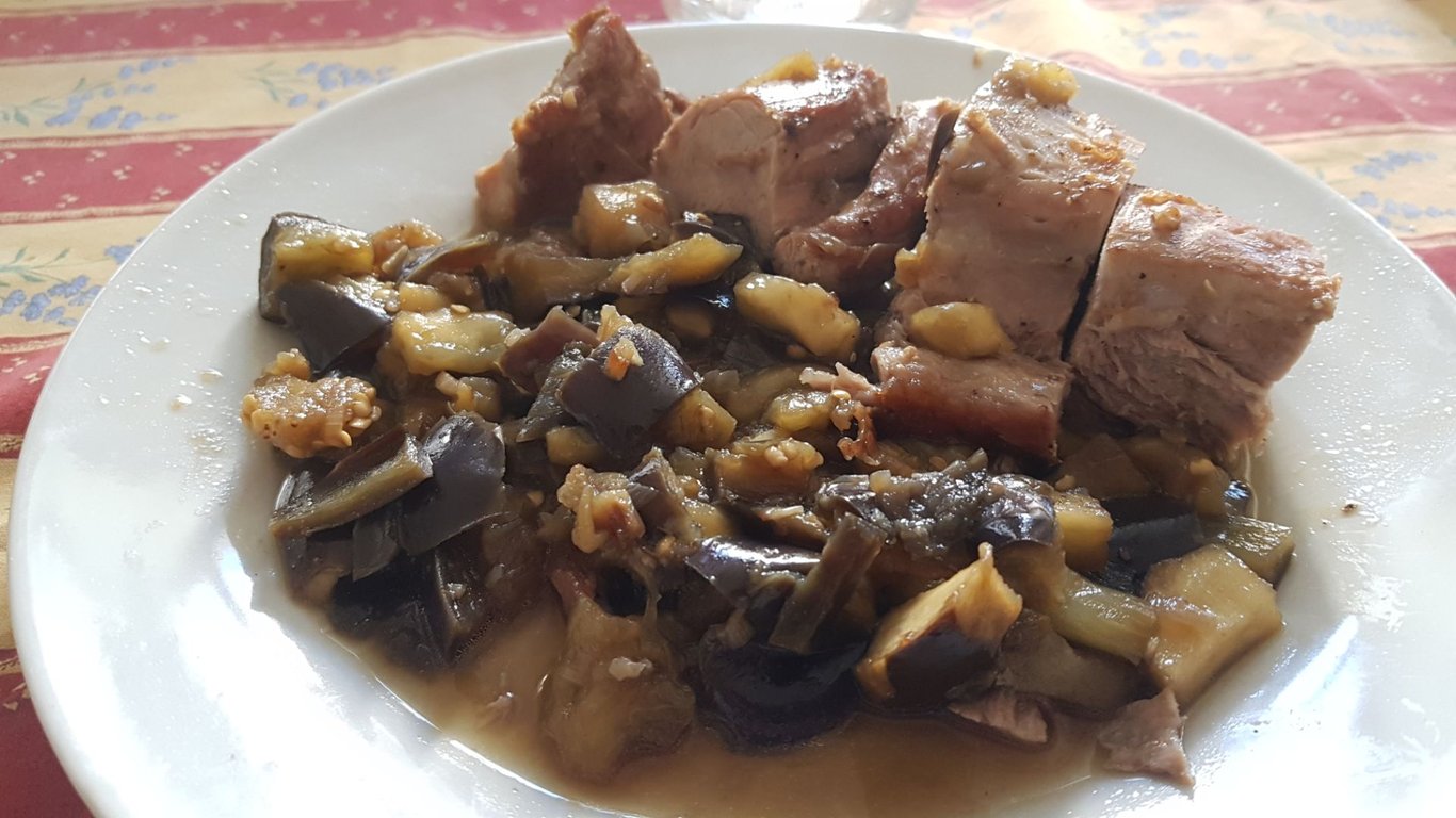 Paupiettes de Dinde et Aubergine au Miel et Soja