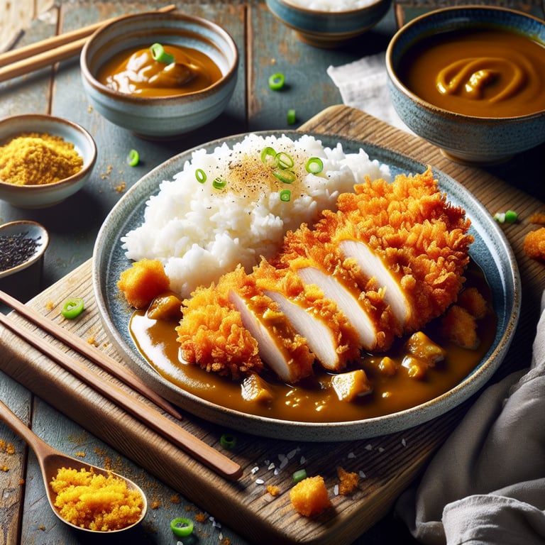 Poulet Katsu au Riz et Curry au Thermomix