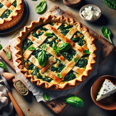 Tarte aux Épinards et Chèvre