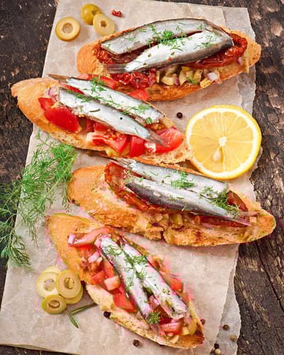 Crostinis aux Anchois