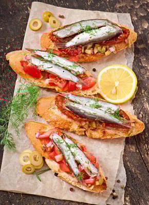 Crostinis aux Anchois