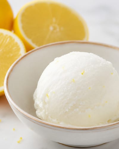 Sorbet au citron maison