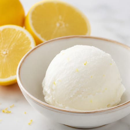 Sorbet au citron maison