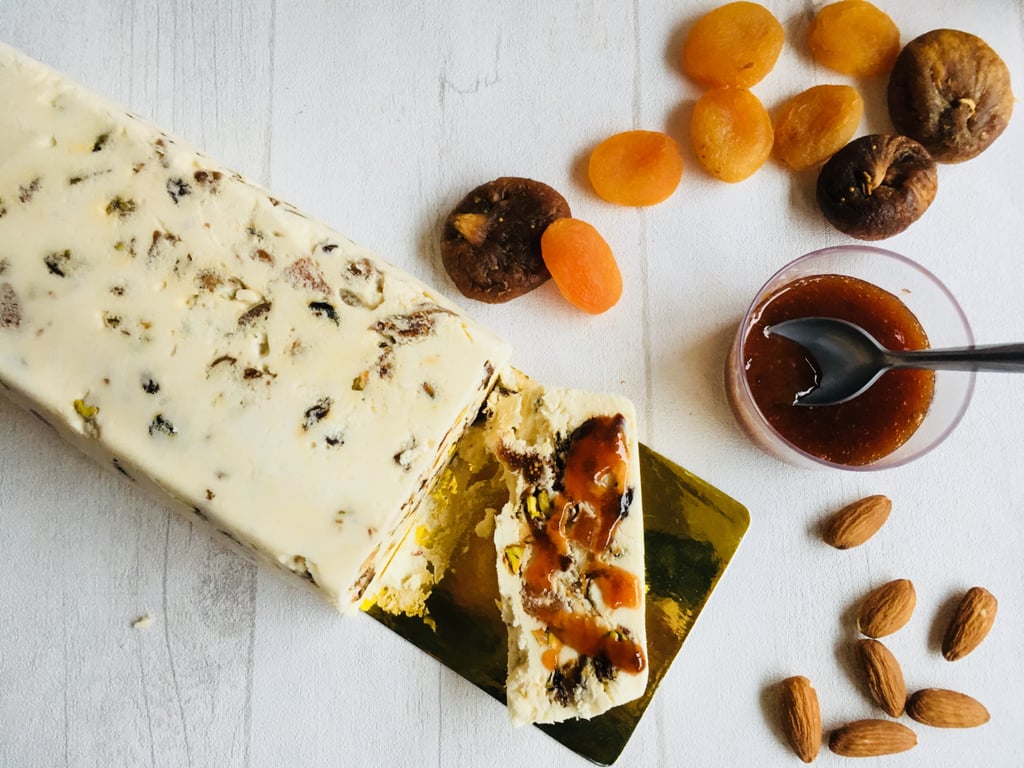 Nougat Glacé Amandes, Abricot Secs et Muscat