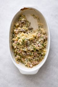 Crozets champignons bacon comté