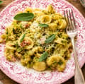 One pot pasta aux choux de Bruxelles