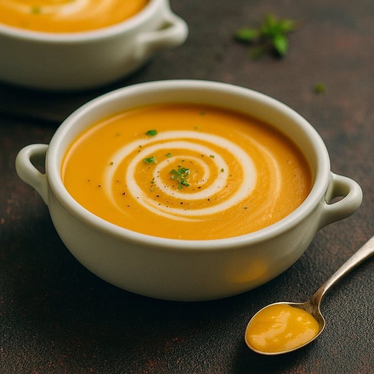 Velouté de Butternut et Patate Douce au Thermomix