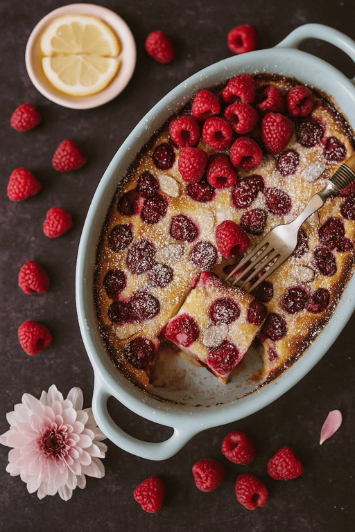 Clafoutis Citron Framboise