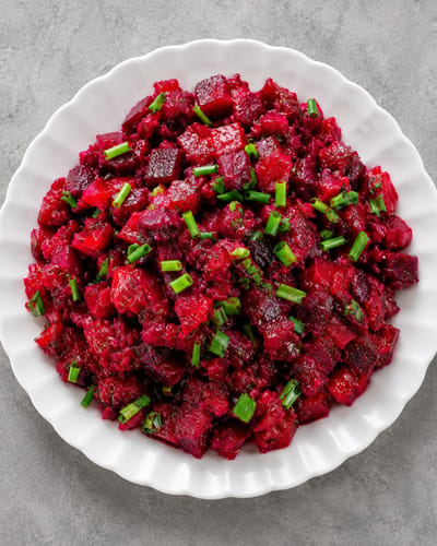 Salade simple de betterave