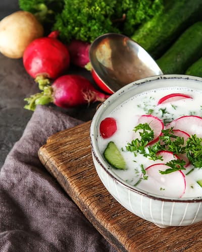 Verrines Radis et Concombres