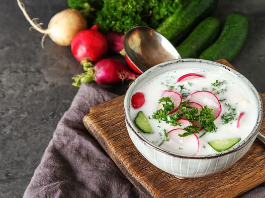 Verrines Radis et Concombres