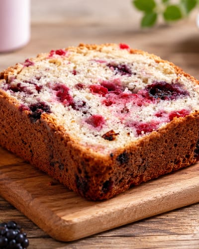 Cake aux fruits rouges