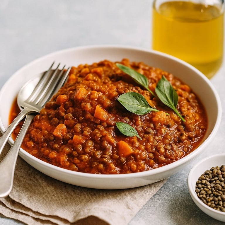Bolognaise aux Lentilles Vertes au Thermomix