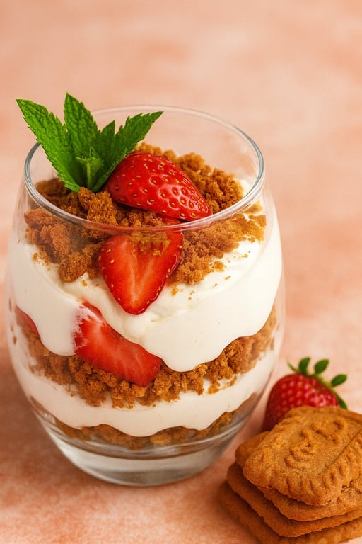 Verrine Fraise, Spéculos et Mascarpone
