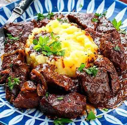 Ragoût de Bœuf et Purée au Parmesan
