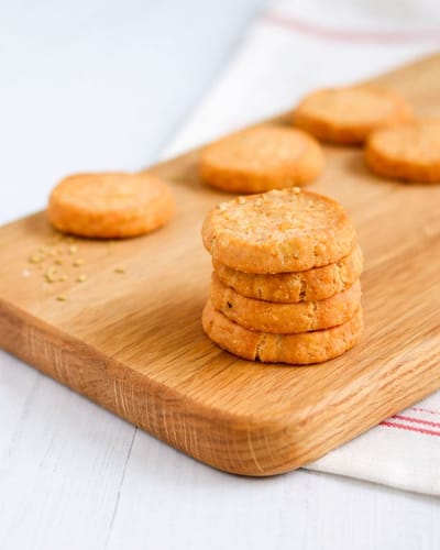 Sablés au comté et au sésame