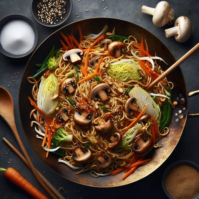 Chow Mein (nouilles Sautées aux Légumes)