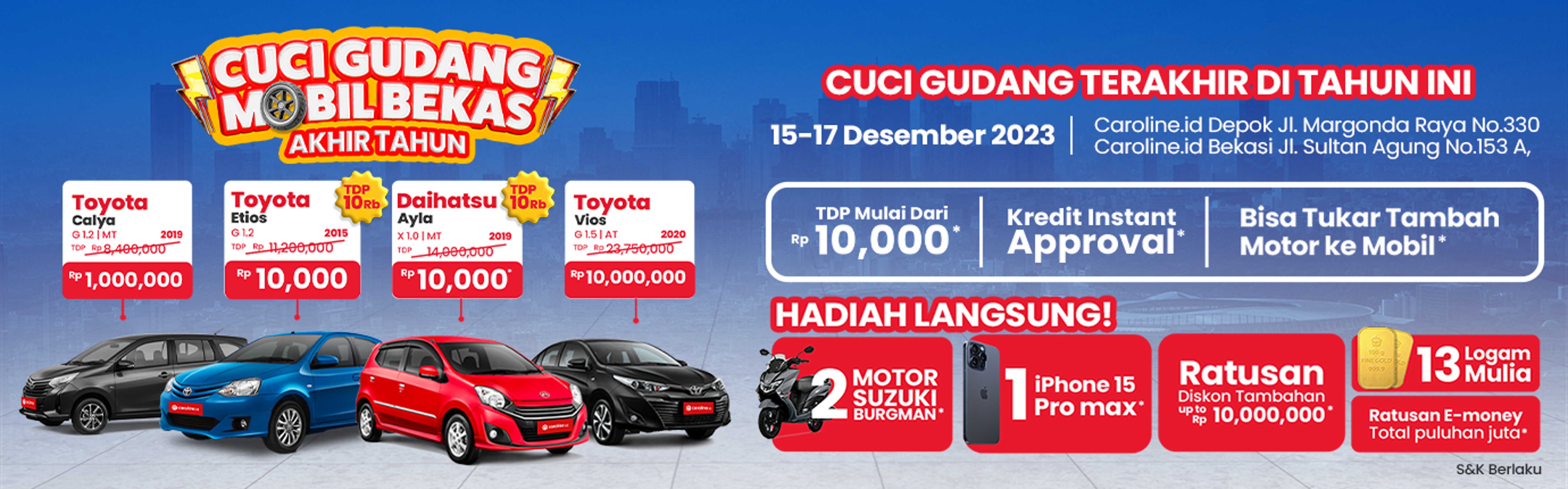 Promo Cuci Gudang Banner