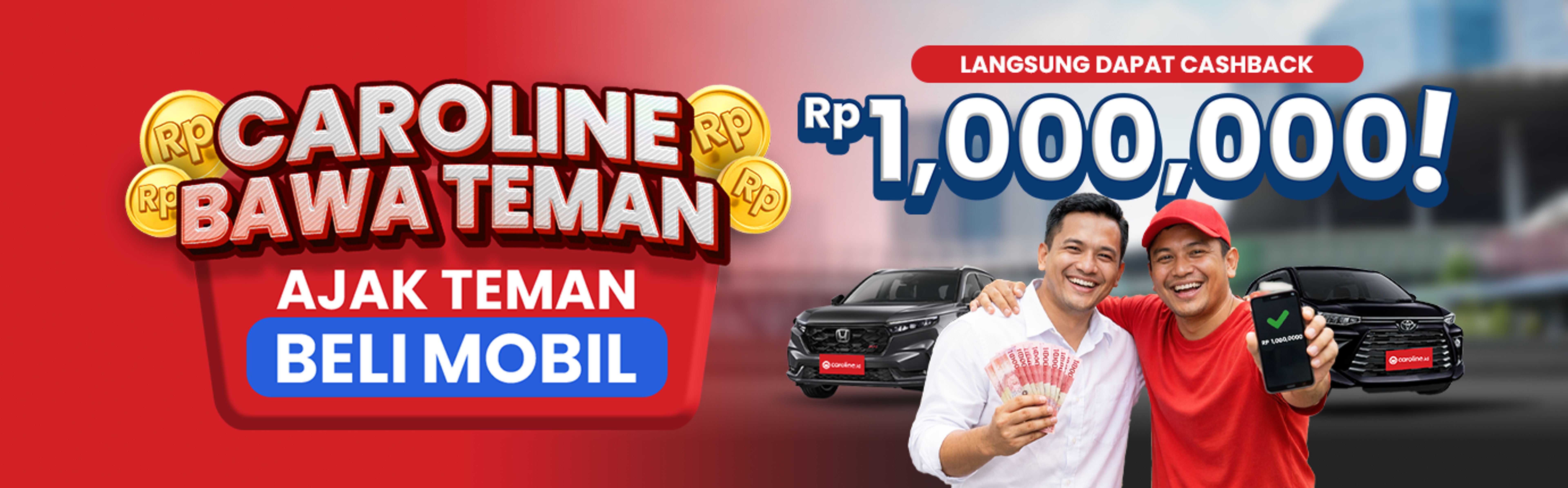 Caroline Bawa Teman Banner