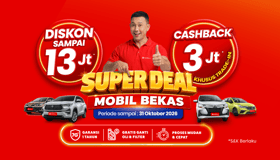 Super Deal Mobil Bekas Diskon 13 Juta