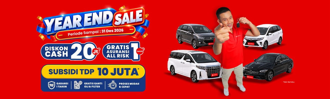 Year End Sale Mobil Bekas Diskon 20 Juta