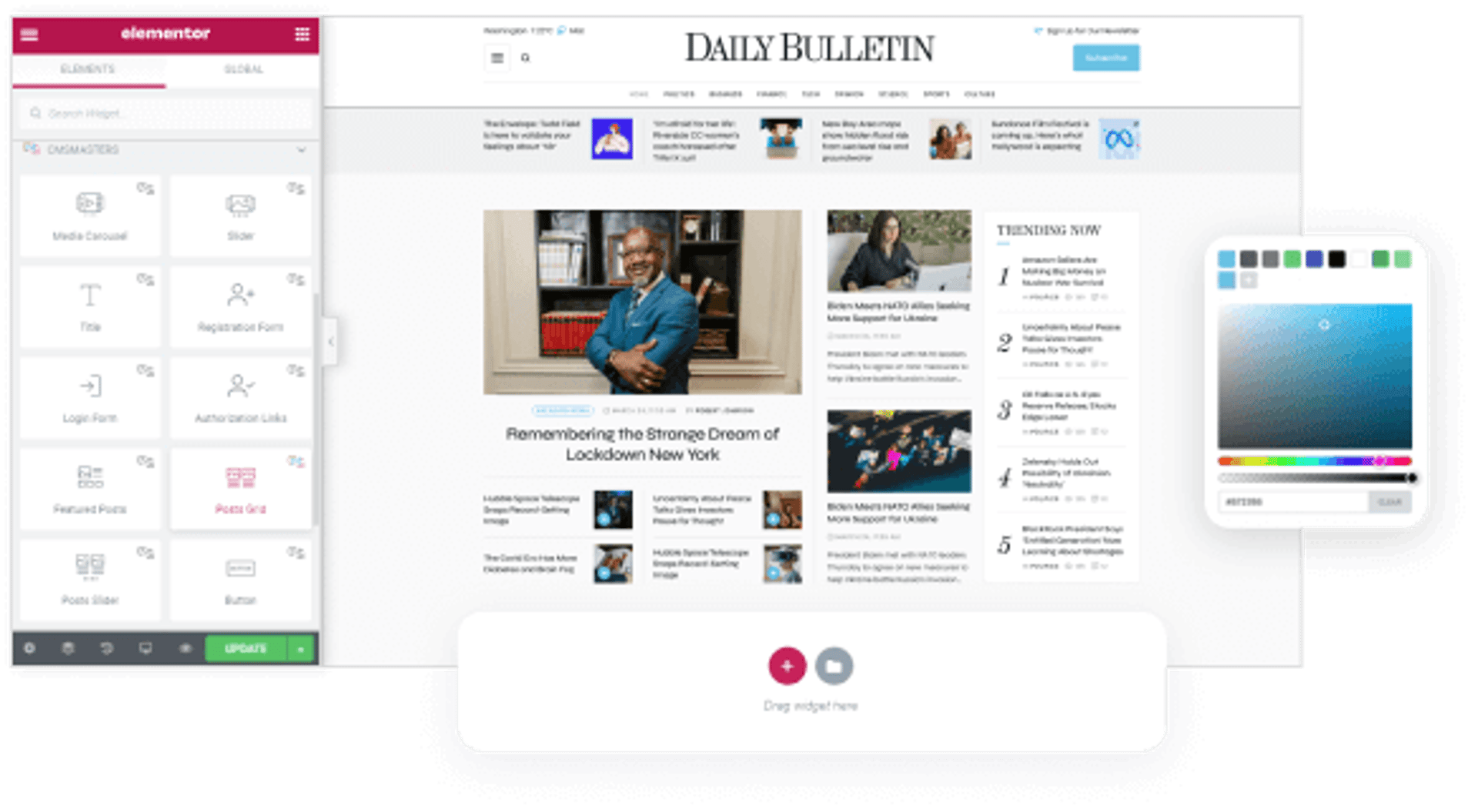 Daily Bulletin - Magazine & Newspaper WordPress Theme - Elementor Builder | Cmsmasters studio
