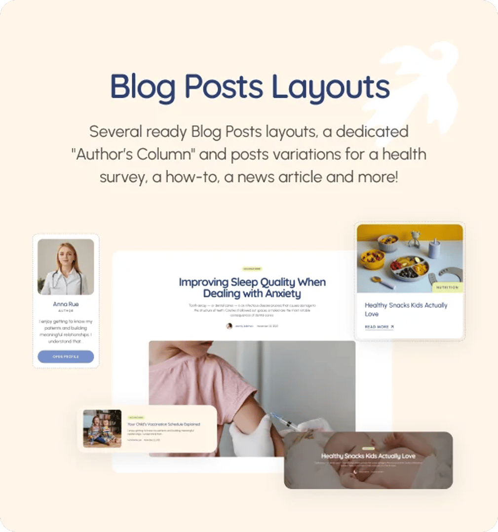 Pediatric Clinic - Children’s & Family Doctor Medical WordPress Theme - Blog Posts Layouts | CMSMasters studio
