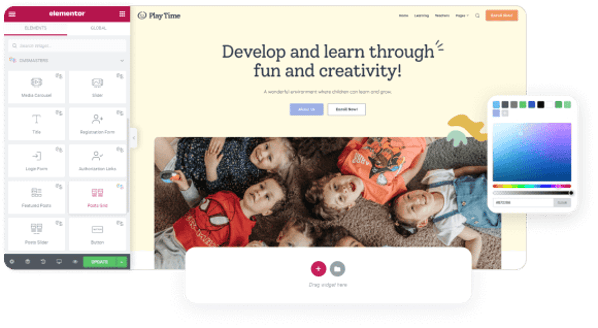 Play Time - Day Care & Kindergarten WordPress Theme - Elementor Builder | Cmsmasters studio