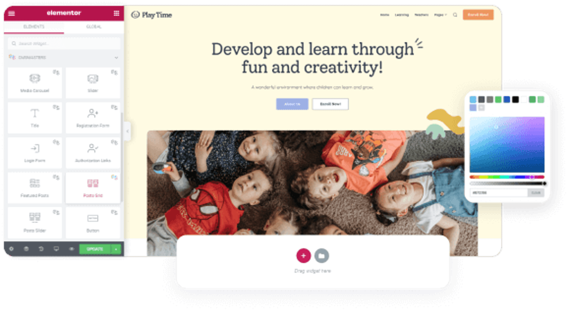 Play Time - Day Care & Kindergarten WordPress Theme - Elementor Builder | Cmsmasters studio