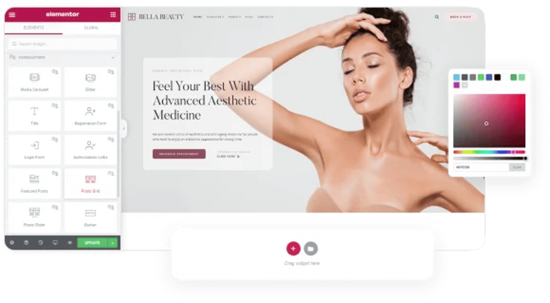 Bella Beauty - Aesthetic Medical Clinic WordPress Theme - Elementor Builder | CMSMasters studio
