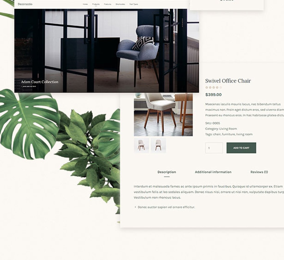 Decorazzio - Interior Design and Furniture Store WordPress Theme - Create Your Store | cmsmasters studio