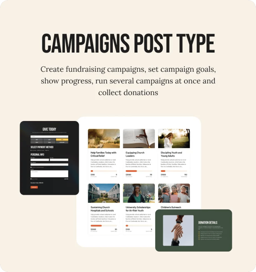Faith Connect - Religion & Church WordPress Theme - Campaigns Post Type | CMSMasters studio