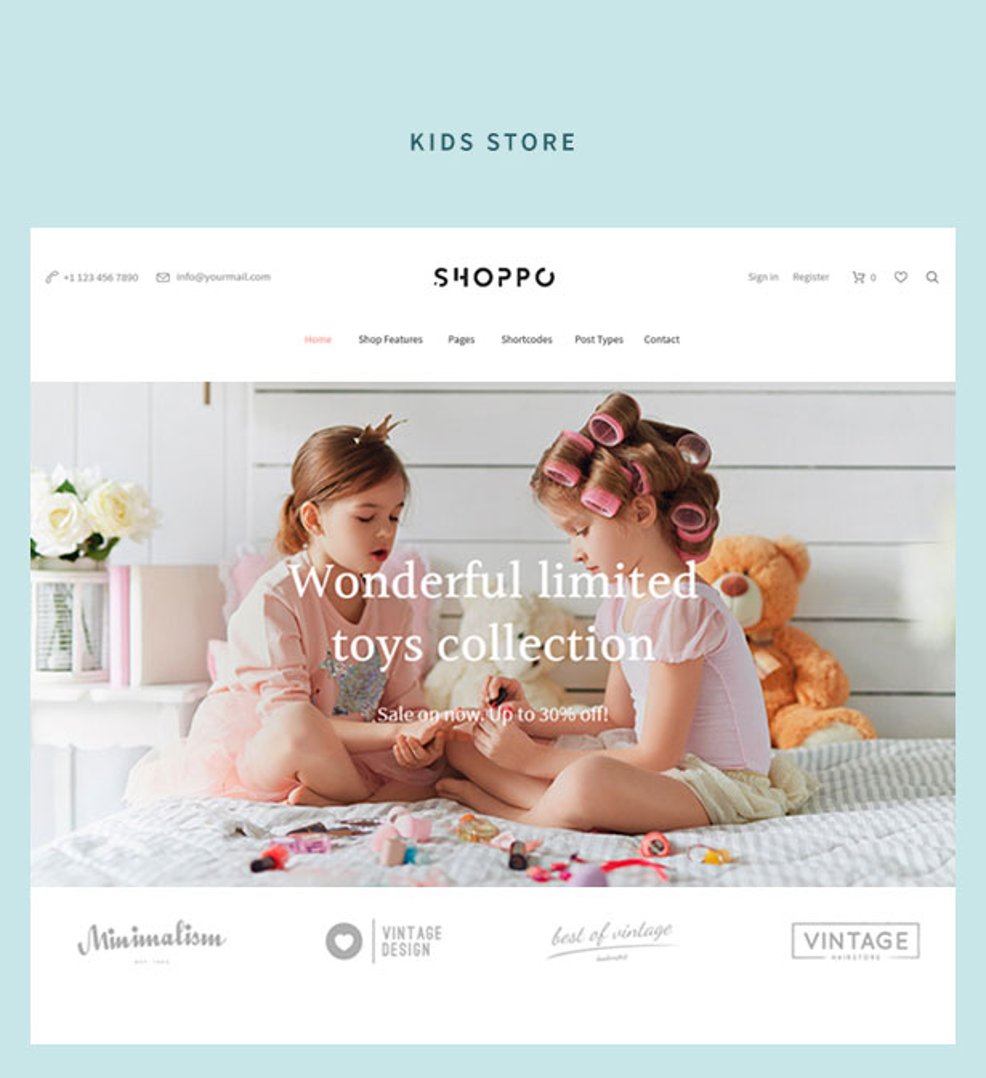 Shoppo - Multipurpose WooCommerce Shop Theme - Kids Store Demo | cmsmasters studio