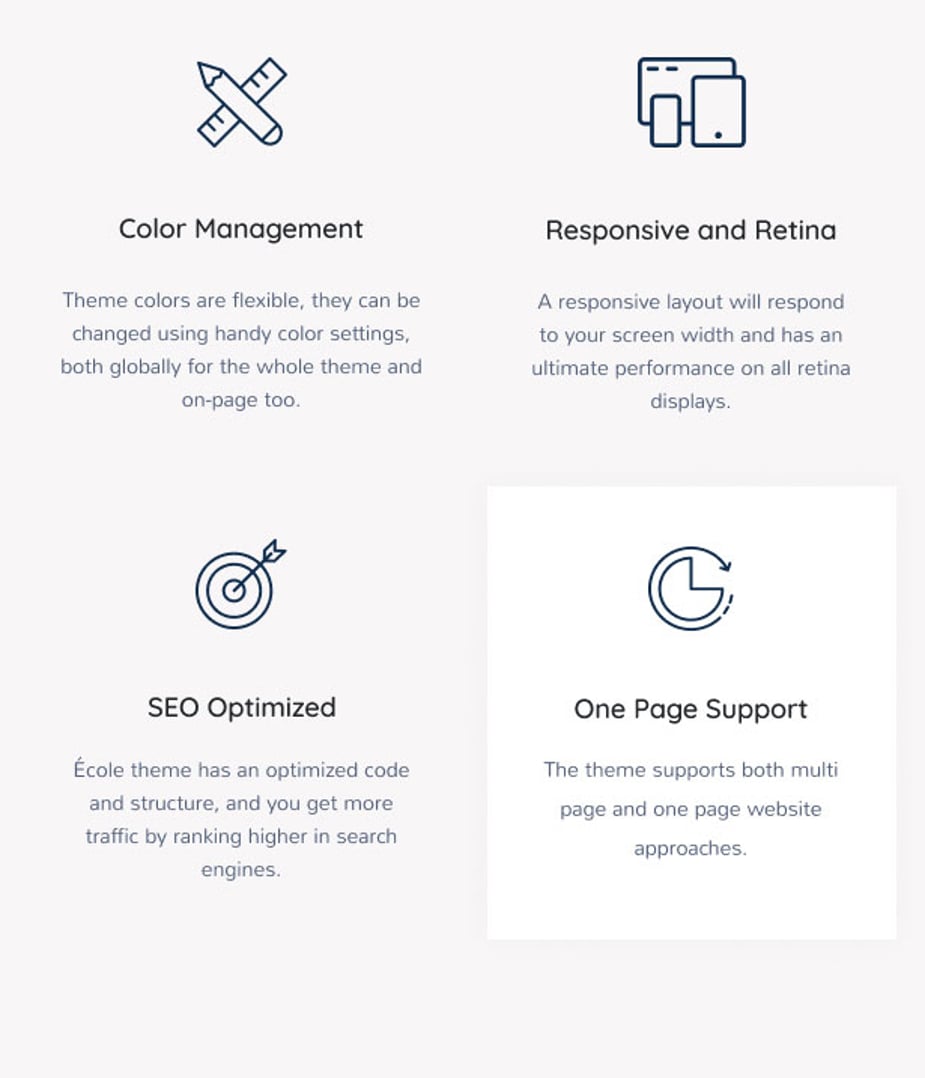 Ecole - Education & School WordPress Theme - Theme Features | cmsmasters studio