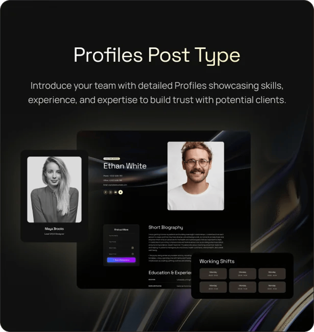 Softy Solutions - IT Services & Digital Agency WordPress Theme - Profiles Post Type | CMSMasters studio