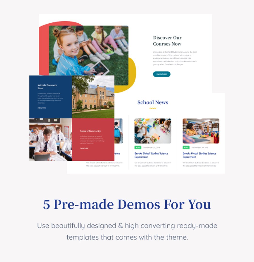 Ecole - Education & School WordPress Theme - 5 Pre-made Demos For You | cmsmasters studio